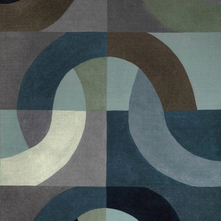 Lee Jofa Modern Colonnade Indigo Fabric