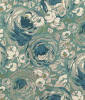 Lee Jofa Modern Orchard Print Aqua/Stone Fabric