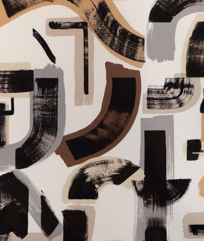 Lee Jofa Modern Bleecker Print Bark/Dune Fabric