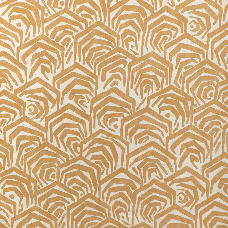 Lee Jofa Modern Greene Print Gold Fabric