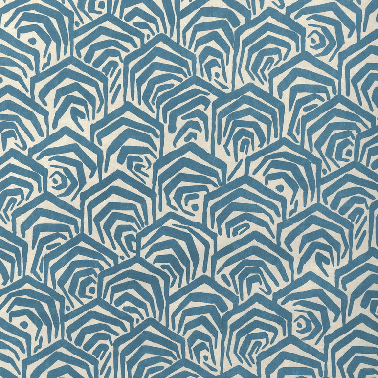 Lee Jofa Modern Greene Print Blue Fabric
