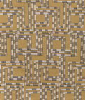 Lee Jofa Modern Circuit Embroidery Ochre Fabric