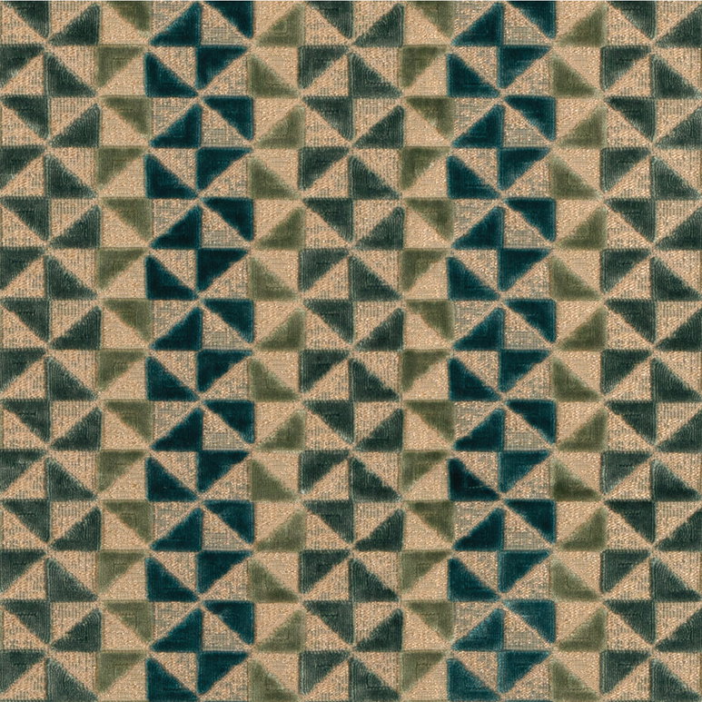 Lee Jofa Modern Prisma Velvet Turquoise Fabric