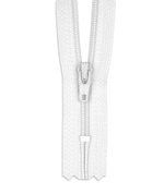 YKK 8" Bright White #3 Closed End Zipper