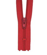 YKK 8" Atom Red #3 Closed End Zipper