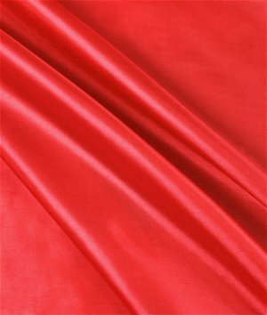 红色电力纺面料
