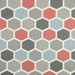 Premier Prints Hexagon Scarlet Slub Canvas Fabric