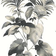 Harry & Grace Peel & Stick Leaf Stripe Inkwell Wallpaper
