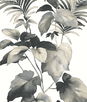 Harry & Grace Peel & Stick Leaf Stripe Inkwell Wallpaper