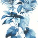 Harry & Grace Peel & Stick Leaf Stripe Olympic Blue Wallpaper