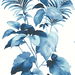 Harry &amp; Grace Peel &amp; Stick Leaf Stripe Olympic Blue Wallpaper thumbnail image 1 of 4