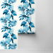 Harry &amp; Grace Peel &amp; Stick Leaf Stripe Olympic Blue Wallpaper thumbnail image 2 of 4