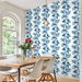 Harry &amp; Grace Peel &amp; Stick Leaf Stripe Olympic Blue Wallpaper thumbnail image 4 of 4