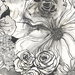Harry & Grace Peel & Stick Ink Rose Onyx Wallpaper