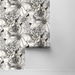 Harry &amp; Grace Peel &amp; Stick Ink Rose Onyx Wallpaper thumbnail image 2 of 4