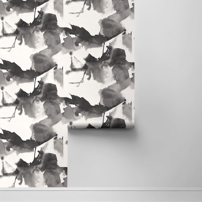 Harry &amp; Grace Peel &amp; Stick Watercolor Block Inkwell Wallpaper image 2 of 4