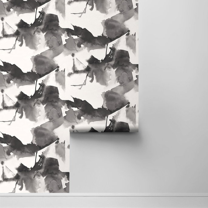 Harry &amp; Grace Peel &amp; Stick Watercolor Block Inkwell Wallpaper image 2 of 4