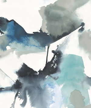 Harry & Grace Peel & Stick Watercolor Block Blue Lagoon Wallpaper