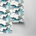 Harry &amp; Grace Peel &amp; Stick Watercolor Block Blue Lagoon Wallpaper thumbnail image 2 of 4