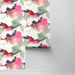 Harry &amp; Grace Peel &amp; Stick Watercolor Block Fuchsia &amp; Mint Green Wallpaper thumbnail image 2 of 4
