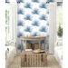 Harry &amp; Grace Peel &amp; Stick Pacific Palm Coastal Blue Wallpaper thumbnail image 4 of 5