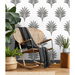 Harry &amp; Grace Peel &amp; Stick Sea Breeze Palm Charcoal Wallpaper thumbnail image 4 of 5
