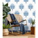 Harry &amp; Grace Peel &amp; Stick Sea Breeze Palm Coastal Blue Wallpaper thumbnail image 4 of 5