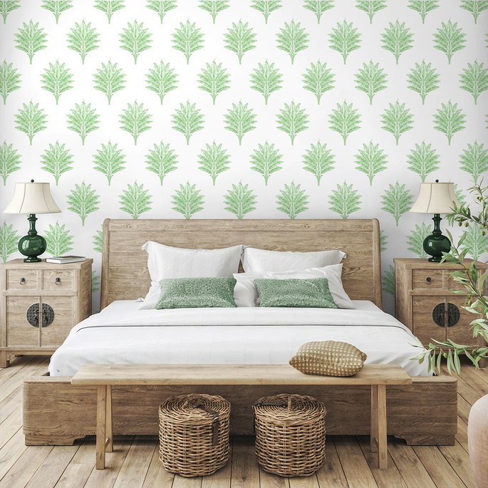Harry &amp; Grace Peel &amp; Stick Sea Breeze Palm Greenery Wallpaper image 3 of 5