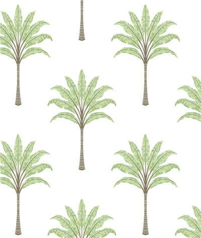 Harry & Grace Peel & Stick Montgomery Palm Green Tea Wallpaper