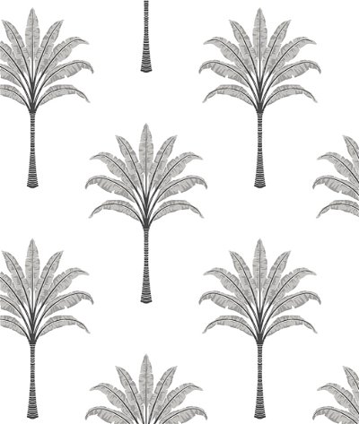 Harry & Grace Peel & Stick Montgomery Palm Harbor Grey Wallpaper