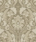 Harry & Grace Peel & Stick Thornton Vintage Damask Latte Wallpaper