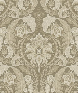 Harry & Grace Peel & Stick Thornton Vintage Damask Latte Wallpaper