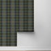 Harry &amp; Grace Peel &amp; Stick Thornbury Tailored Plaid Deep Sea Wallpaper thumbnail image 6 of 6