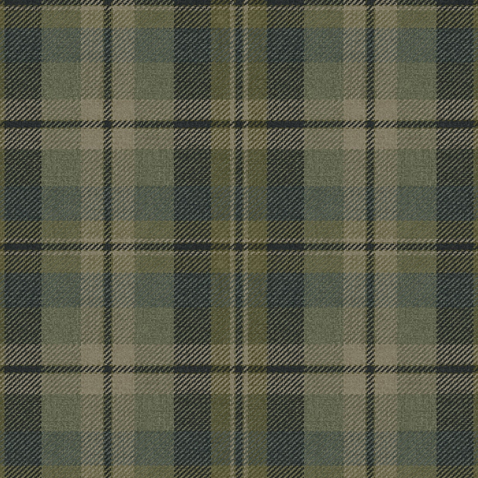 Harry &amp; Grace Peel &amp; Stick Thornbury Tailored Plaid Greenery Wallpaper image 1 of 6