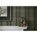 Harry &amp; Grace Peel &amp; Stick Thornbury Tailored Plaid Greenery Wallpaper thumbnail image 4 of 6