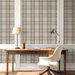 Harry &amp; Grace Peel &amp; Stick Thornbury Tailored Plaid Pavestone Wallpaper thumbnail image 3 of 6
