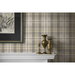 Harry &amp; Grace Peel &amp; Stick Thornbury Tailored Plaid Pavestone Wallpaper thumbnail image 4 of 6