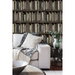 Harry &amp; Grace Peel &amp; Stick Faux Bookshelves Shale Wallpaper thumbnail image 4 of 6