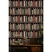 Harry &amp; Grace Peel &amp; Stick Faux Bookshelves Earth &amp; Ember Wallpaper thumbnail image 2 of 6