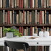 Harry &amp; Grace Peel &amp; Stick Faux Bookshelves Earth &amp; Ember Wallpaper thumbnail image 5 of 6