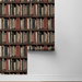 Harry &amp; Grace Peel &amp; Stick Faux Bookshelves Earth &amp; Ember Wallpaper thumbnail image 6 of 6