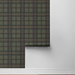 Harry &amp; Grace Peel &amp; Stick Herringbone Plaid Adobe &amp; Antique Green Wallpaper thumbnail image 6 of 6