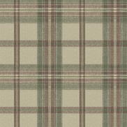 Harry & Grace Peel & Stick Herringbone Plaid Clay & Sage Wallpaper