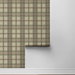 Harry &amp; Grace Peel &amp; Stick Herringbone Plaid Clay &amp; Sage Wallpaper thumbnail image 6 of 6