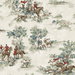 Harry & Grace Peel & Stick Horse Race Bluestone & Garnet Wallpaper