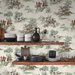 Harry &amp; Grace Peel &amp; Stick Horse Race Bluestone &amp; Garnet Wallpaper thumbnail image 4 of 7
