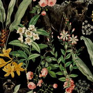 Harry & Grace Peel & Stick Panther Jungle Onyx Wallpaper