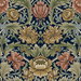 Harry & Grace Peel & Stick Acanthus Floral Cameo Dark Blue Wallpaper