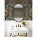 Harry &amp; Grace Peel &amp; Stick Acanthus Floral Cameo Dark Blue Wallpaper thumbnail image 4 of 7
