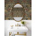 Harry &amp; Grace Peel &amp; Stick Acanthus Floral Cameo Espresso Wallpaper thumbnail image 4 of 7